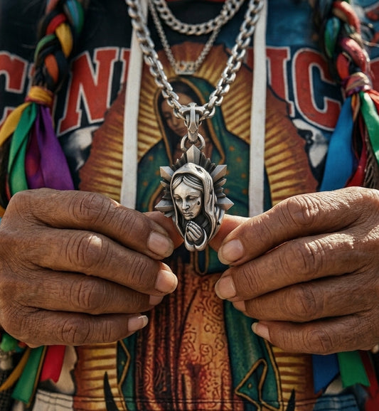 Virgen de Guadalupe Pendant "Black Tear" -Limited Edition 153 Pieces-