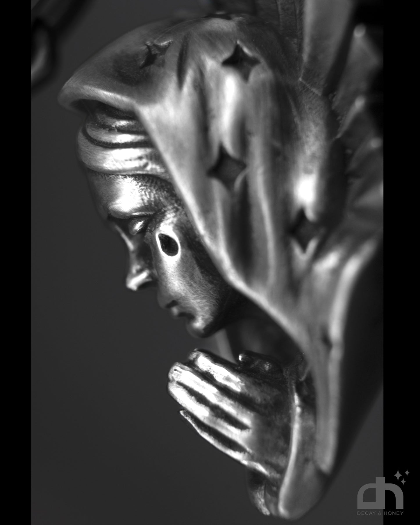 Virgen de Guadalupe Pendant "Black Tear" -Limited Edition 153 Pieces-