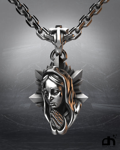 Virgen de Guadalupe Pendant "Black Tear" -Limited Edition 153 Pieces-